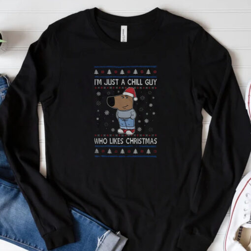 I’m Just A Chill Guy Who Likes Christmas T-Shirt 20243