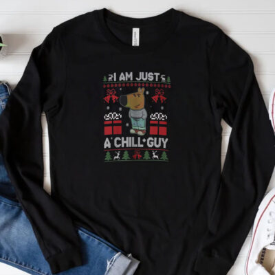 Just A Chill Guy Christmas T-Shirt 20243