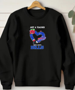 Just a teacher who loves Buffalo Bills T-Shirt 20241