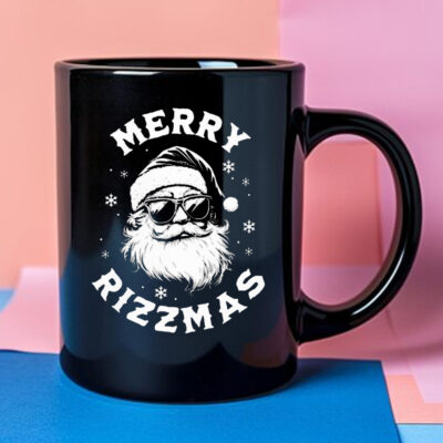 Merry Rizzmas Funny Christmas Santa Claus Mug 2024