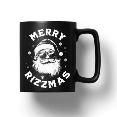 Merry Rizzmas Funny Christmas Santa Claus Mug 20241