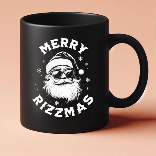 Merry Rizzmas Funny Christmas Santa Claus Mug 20243