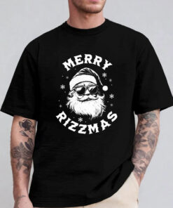 Merry Rizzmas Funny Christmas Santa Claus T-Shirt 2024