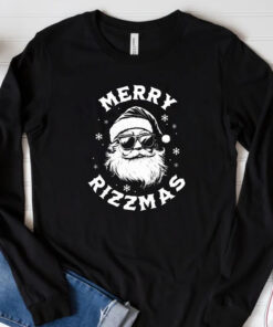 Merry Rizzmas Funny Christmas Santa Claus T-Shirt 20243