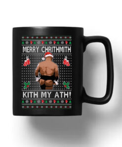 Mike Tyson Merry Chrithmith Kith My Ath Ugly Christmas Mug 20241