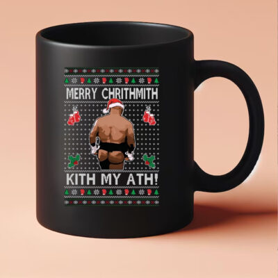 Mike Tyson Merry Chrithmith Kith My Ath Ugly Christmas Mug 202433