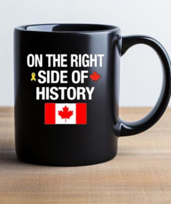 On The Right Side Of History Canadian Flag Mug 20242