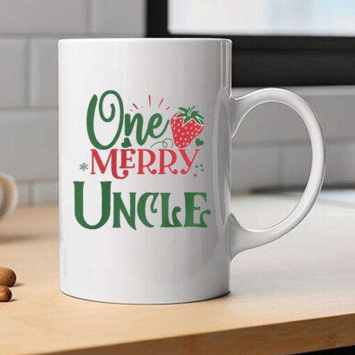 One Merry Uncle Christmas Theme Mug 2024