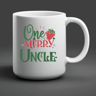 One Merry Uncle Christmas Theme Mug 20242