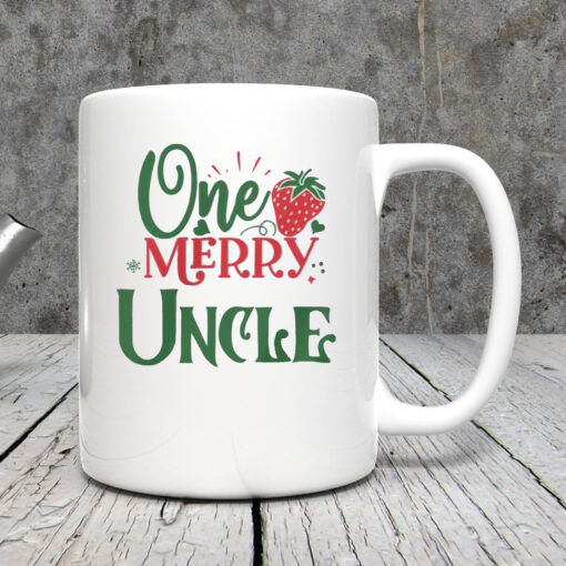 One Merry Uncle Christmas Theme Mug 20243