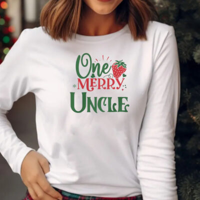 One Merry Uncle Christmas Theme T-Shirt 20242