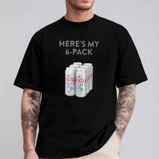 Patrick Mahomes Coors Light Heres My 6-Pack T-Shirt 2024