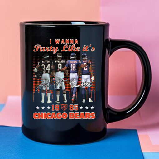 Payton Mcmahon Williams Moore I Wanna Party Like It’s Bears Football Mug 2024