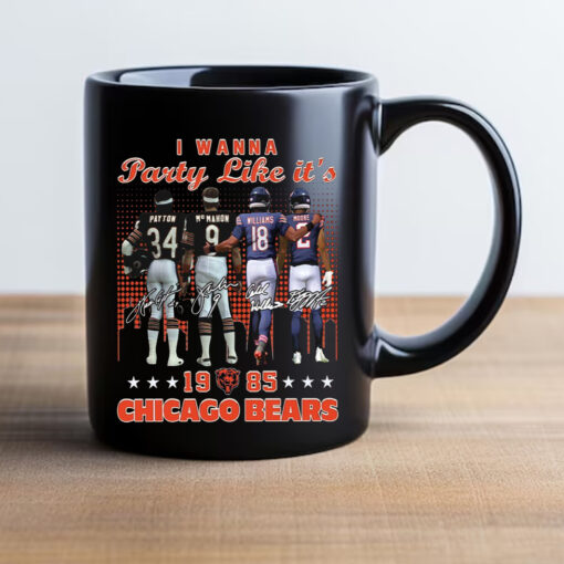 Payton Mcmahon Williams Moore I Wanna Party Like It’s Bears Football Mug 20242