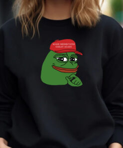 Pepe Make Memecoins Great Again Sweatshirt , Hoodie , T-shirt , Long Sleeve T-shirt1