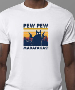 Pew Pew Madafakas Black Cat Sweatshirt , T-shirt , Hoodie , Long Sleeve T-shirt1