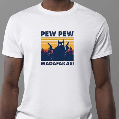 Pew Pew Madafakas Black Cat Sweatshirt , T-shirt , Hoodie , Long Sleeve T-shirt1