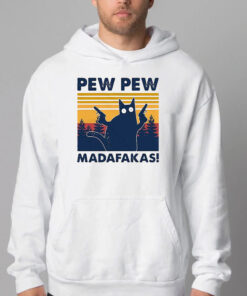 Pew Pew Madafakas Black Cat Sweatshirt , T-shirt , Hoodie , Long Sleeve T-shirt2