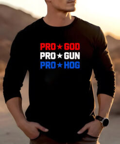 Pro God pro gun pro Hog T-Shirt 20242