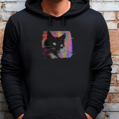 Psychedelic Weirdcore Cat Sweatshirt , T-shirt , Hoodie , Long Sleeve T-shirt