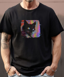 Psychedelic Weirdcore Cat Sweatshirt , T-shirt , Hoodie , Long Sleeve T-shirt1