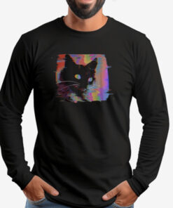 Psychedelic Weirdcore Cat Sweatshirt , T-shirt , Hoodie , Long Sleeve T-shirt2