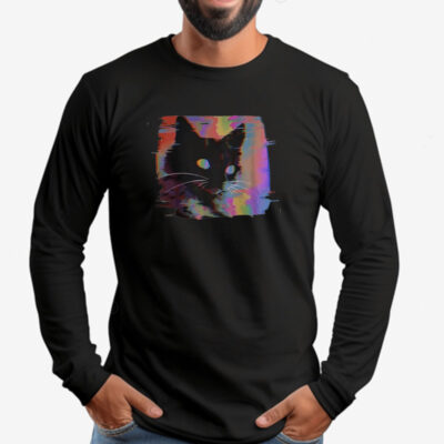 Psychedelic Weirdcore Cat Sweatshirt , T-shirt , Hoodie , Long Sleeve T-shirt2