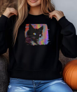 Psychedelic Weirdcore Cat Sweatshirt , T-shirt , Hoodie , Long Sleeve T-shirt3