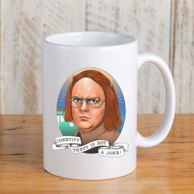 Rainn Wilson Identity Theft Is Not A Joke Mug 20243