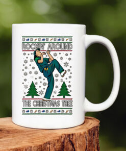 Rockin Around The Christmas Tree Raygun Ugly Christmas Mug 20242