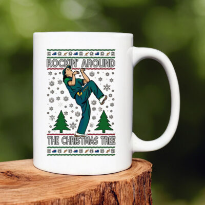 Rockin Around The Christmas Tree Raygun Ugly Christmas Mug 20242