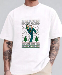 Rockin Around The Christmas Tree Raygun Ugly Christmas T-Shirt 20241