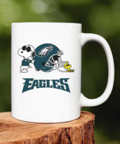 Snoopy Woodstock Philadelphia Eagles Helmet Mug 20241