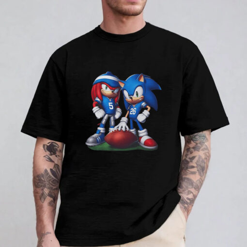 Sonic And Knuckles Detroit Football T-Shirt 2024