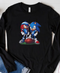 Sonic And Knuckles Detroit Football T-Shirt 202433