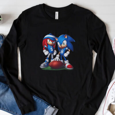 Sonic And Knuckles Detroit Football T-Shirt 202433