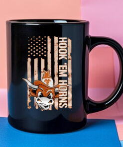 Texas Longhorns America Colors Patriots Spirit Hook ‘Em Horns Mug 2024