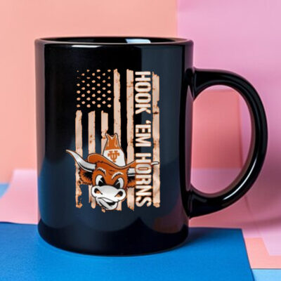 Texas Longhorns America Colors Patriots Spirit Hook ‘Em Horns Mug 2024