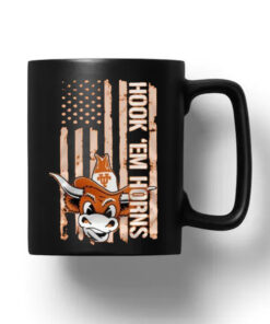 Texas Longhorns America Colors Patriots Spirit Hook ‘Em Horns Mug 20241