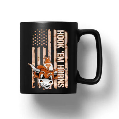 Texas Longhorns America Colors Patriots Spirit Hook ‘Em Horns Mug 20241