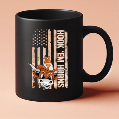 Texas Longhorns America Colors Patriots Spirit Hook ‘Em Horns Mug 20243