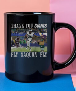 Thank You Giants Fly Saquon Fly Chill Guy Mug 2024