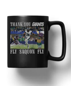 Thank You Giants Fly Saquon Fly Chill Guy Mug 20241