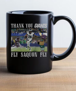 Thank You Giants Fly Saquon Fly Chill Guy Mug 20242