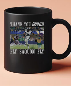 Thank You Giants Fly Saquon Fly Chill Guy Mug 202433