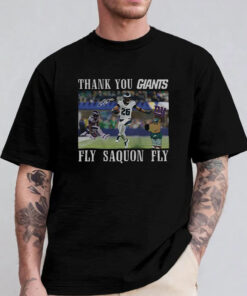 Thank You Giants Fly Saquon Fly Chill Guy T-Shirt 2024