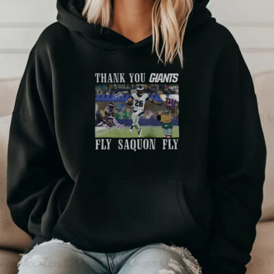 Thank You Giants Fly Saquon Fly Chill Guy T-Shirt 20242