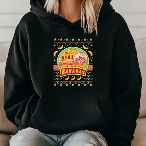 The Aiai Bananas merry christmas 2024 Sweatshirt , Hoodie , T-shirt , Long Sleeve T-shirt2