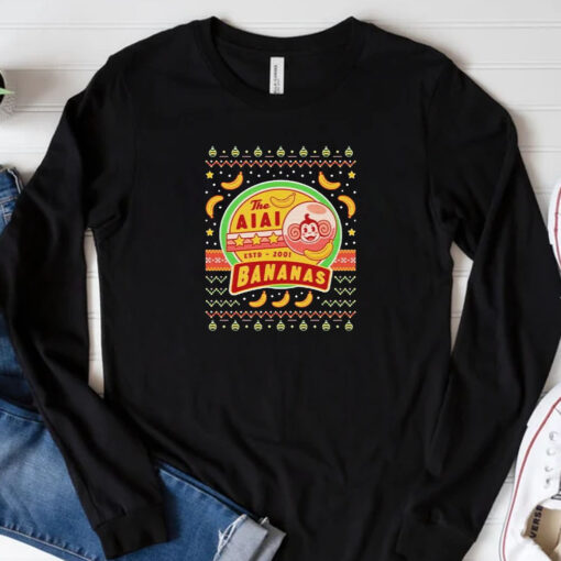 The Aiai Bananas merry christmas 2024 Sweatshirt , Hoodie , T-shirt , Long Sleeve T-shirtv3