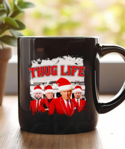 Thug Life Santa White House Mug 2024